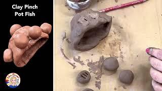 Clay Pinch Pot Fish (Mrs. Brown • Art ®)