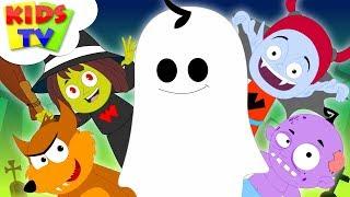 Five Little Monsters Halloween Nursery Rhymes | Songs For Kids & Children By Kids Tv