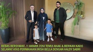 Momen Mengharukan, Ammar Zoni Temui Anak & Berikan Kado Selamat Kepada Irish Bella & Haldy Sabri