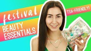 WHAT'S IN MY MUSIC FESTIVAL MAKEUP BAG | RAVE BEAUTY ESSENTIALS | QUEENSHIRIN