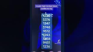door codes to try! [royale high]