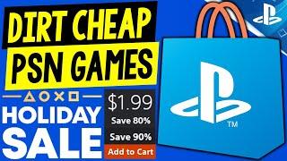 DIRT CHEAP PSN Games on Sale RIGHT NOW! $1.99 PSN Holiday Sale 2024 Deals to Buy