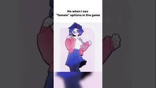 When there's female options in the game  #miside #shorts
