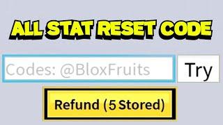 ALL STAT RESET CODES IN 1 MINUTE (BLOXFRUITS FEB 2024)