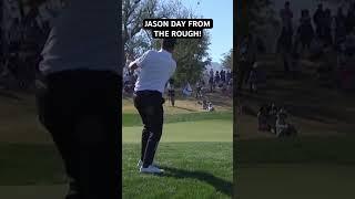 Jason Day chips in from the rough to move to T3