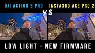 Insta360 Ace Pro 2 vs DJI Action 5 Pro - LOW LIGHT