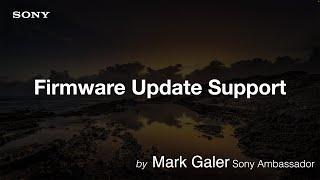 Sony Alpha Firmware Updates