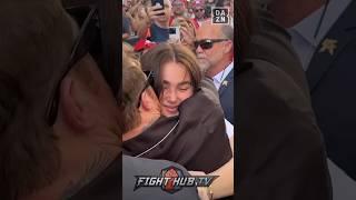 Canelo emotional moment with daughter after Berlanga weigh in!