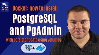 Docker: how to install PostgreSQL and phpPgAdmin with persistent data using volumes