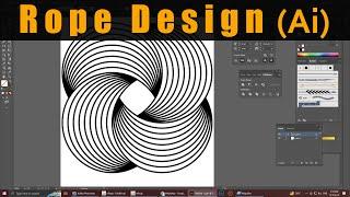 Adobe Illustrator new design for beginners | Create Rope | Illustrator 2023 - 2024 | Tips & Tricks