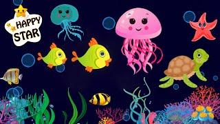 Under the sea Dancing -  Ocean Adventure with Colorful Sea Creatures - Happy Star Dancing