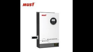 MUST PH1800 Serie 3KW 5.2KW MPPT Hybrid Solar Inverter 450V Max PVInput Support Without Battery Work