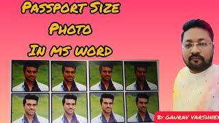 #ms #word m #passport #size #photo #kaise banaye||#ms #word #tips and #trick