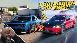 Turbo Honda Civic TAKES DOWN my Demon 170 in a Drag Race! 