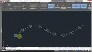 7. Массив по траектории (AutoCad)