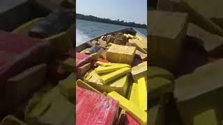 Smugglers crossing the river with merchandise  #shorts
