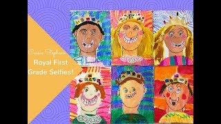 Royal First Grade Self Portrait Lesson