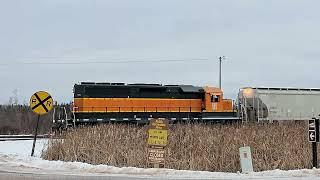 Switching In Channing, Escanaba & Lake Superior's Northern Most Rail-Yard & Depot #trains #trainhorn