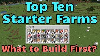 10 Starter Farms (Minecraft Java)