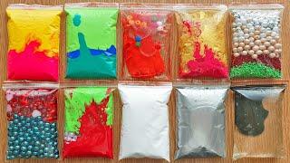 Making Relaxing Crunchy Slime with Bags - Izabela Stress