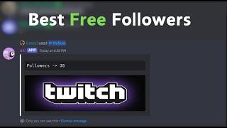 Best FREE Twitch Follow Bot (Discord)