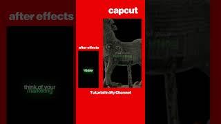 CAPCUT VS AFTER EFFECTS PART 2 | 3D REELS #capcut #shorts #aftereffects