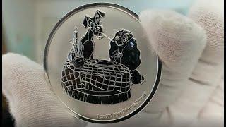 2022 Niue Disney's Lady & The Tramp 1 oz Silver Coin