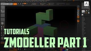 Zbrush 4r7 tutorials.Review of Zmodeler tool.Polygon Actions.