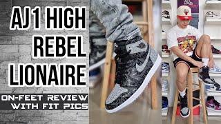 AIR JORDAN 1 HIGH REBELLIONAIRE | ON-FEET REVIEW WITH FIT PICS