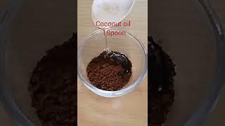 coffee & coconut oil face mask #youtubeshorts #beauty #facemask #coffeepack #viralvideo