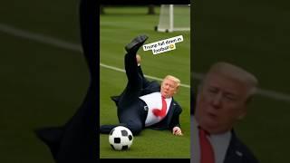 Trump’s Football Debut Ends in Disaster! #funny #ai #soccer #trump #shorts #viral #riddles#comedy