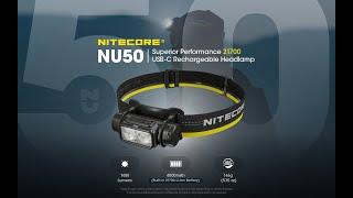 NITECORE NU50 - Lightweight, High Capacity USB-C Headlamp