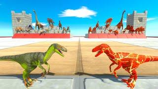 Dinosaur VS Lava Version Of Itself - Animal Revolt Battle Simulator