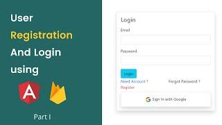 Angular authentication system using firebase | Login system angular firebase | Part II