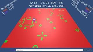 Dancing leaderboard - Twitch Plays Conway's Game of Life - Owned! Edition (Unity3d ECS Prototype #6)