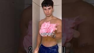rutina de BAÑO para HOMBRES atractivos en 4 pasos #santisheper #skincare #rutina #estilodehombre