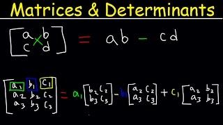 Determinant of 3x3 Matrices, 2x2 Matrix, Precalculus Video Tutorial