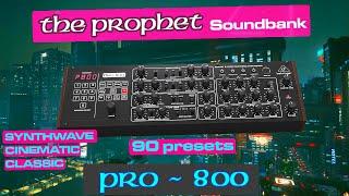 PRO-800 Patches - for Synthwave, Cinematic, Retro