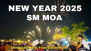 New Year at MOA SM BY THE BAY 2025 ! Massive Fireworks and Lots of People