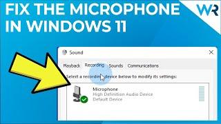 FIX: Microphone not working in Windows 11