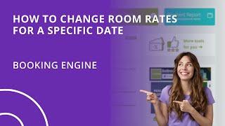 How to Change Room Rates for a Specific Date on Softinn Extranet (Hotel Booking Engine)