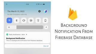 Firebase background notification service with sketchware