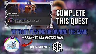 Complete The Street Fighter 6 Quest in Discord WITHOUT PLAYING The Game + FREE Avatar Decoration!