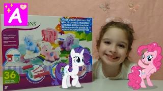 Unboxing set Pony make style ponies Play-doh with toys Пони набор пластилина