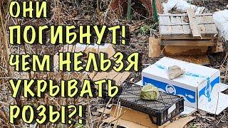 Розы ПОГИБНУТ от ТАКОГО укрытия! Пожалейте СВОИ РОЗЫ, НЕ СОВЕРШАЙТЕ ЭТИХ ОШИБОК!