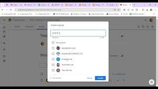 Create Groups in a Class (Google Classroom)