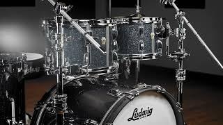 Ludwig Classic Maple - Hybrid Black Sparkle | Stunning New Drum Wrap Finish