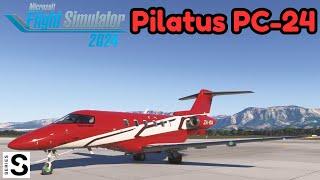 MSFS2024 XBOX SERIES S Pilatus PC-24 Full Flight LAKV-LATI