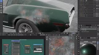 Worn Car Paint Material / Blender 2.8