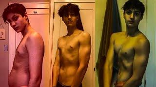 TRANSFORMAÇÃO INSANA DE ADOLESCENTE NATURAL! Evolução de Corpo FALSO MAGRO Em Casa #shorts